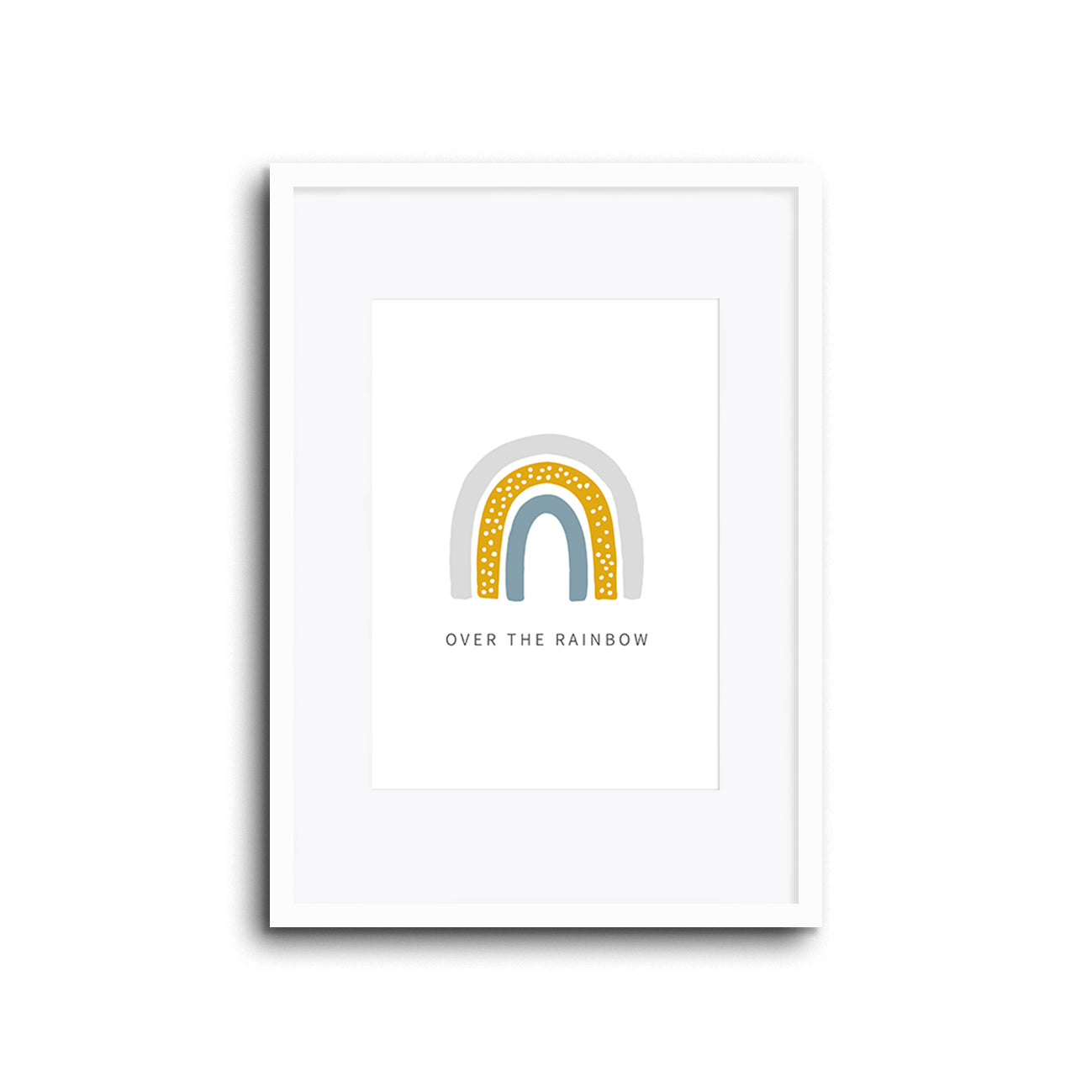 Rainbow wall art print for nursery baby room kids bedroom home decor house lounge and playroom