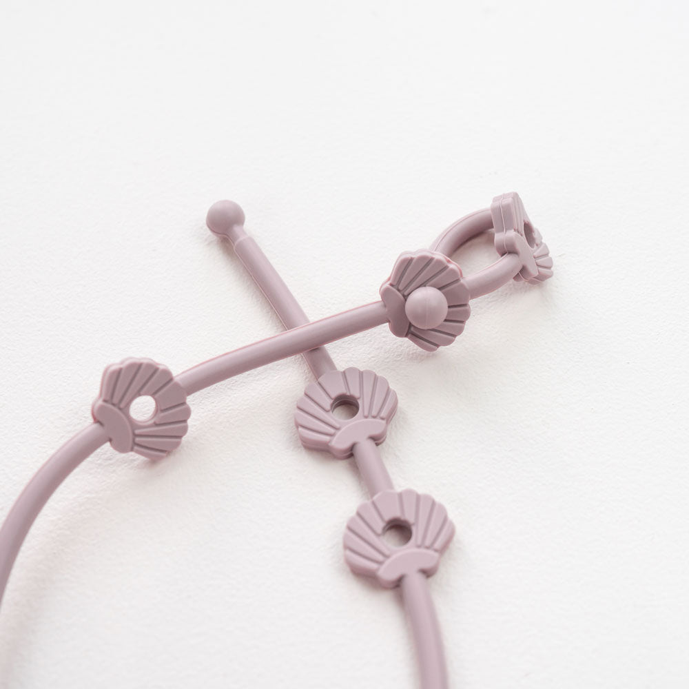 MOD AND TOD Silicone Shell Strap-It Baby Accessory | Blush Pink