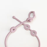 MOD AND TOD Silicone Monstera Strap-It Baby Accessory | Blush Pink