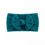 Cable Bow Headband - Peacock for girls baby and toddlers. Cute, pretty and beautiful accessories 