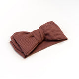 Big Waffle Bow Headband - Cherry for baby, newborn and infant. Cute and beautiful. One size fit all