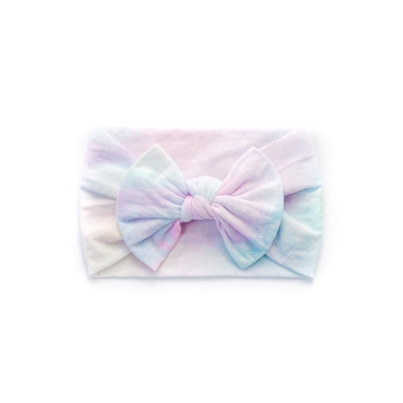 Classic Bow Headband - Cotton Candy for baby, newborn and infant. Cute and beautiful. One size fit all