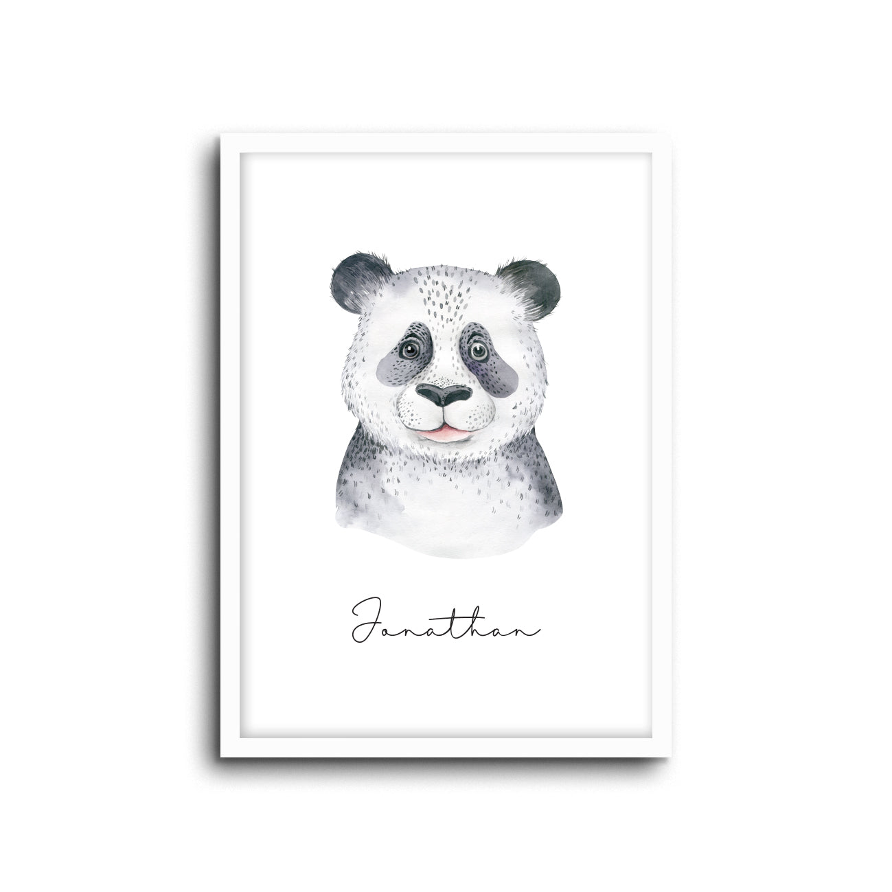 Panda Wall Print Baby Kids Room Nursery Art Custom Name