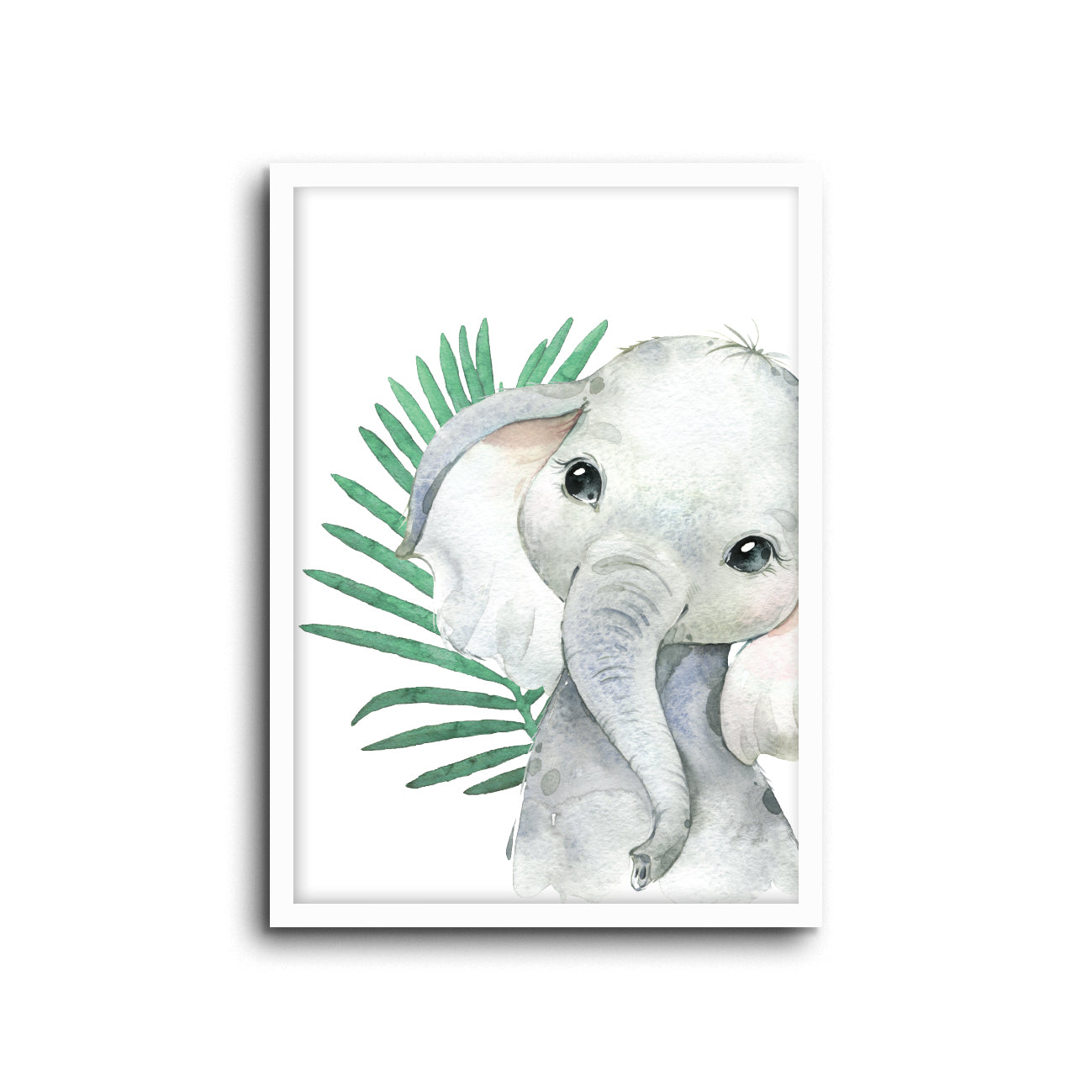 Safari Elephant Wall Print Baby Kids Room Nursery Art