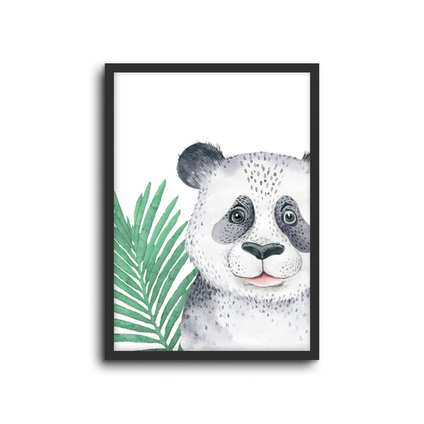 Safari Panda Wall Print Baby Kids Room Nursery Art