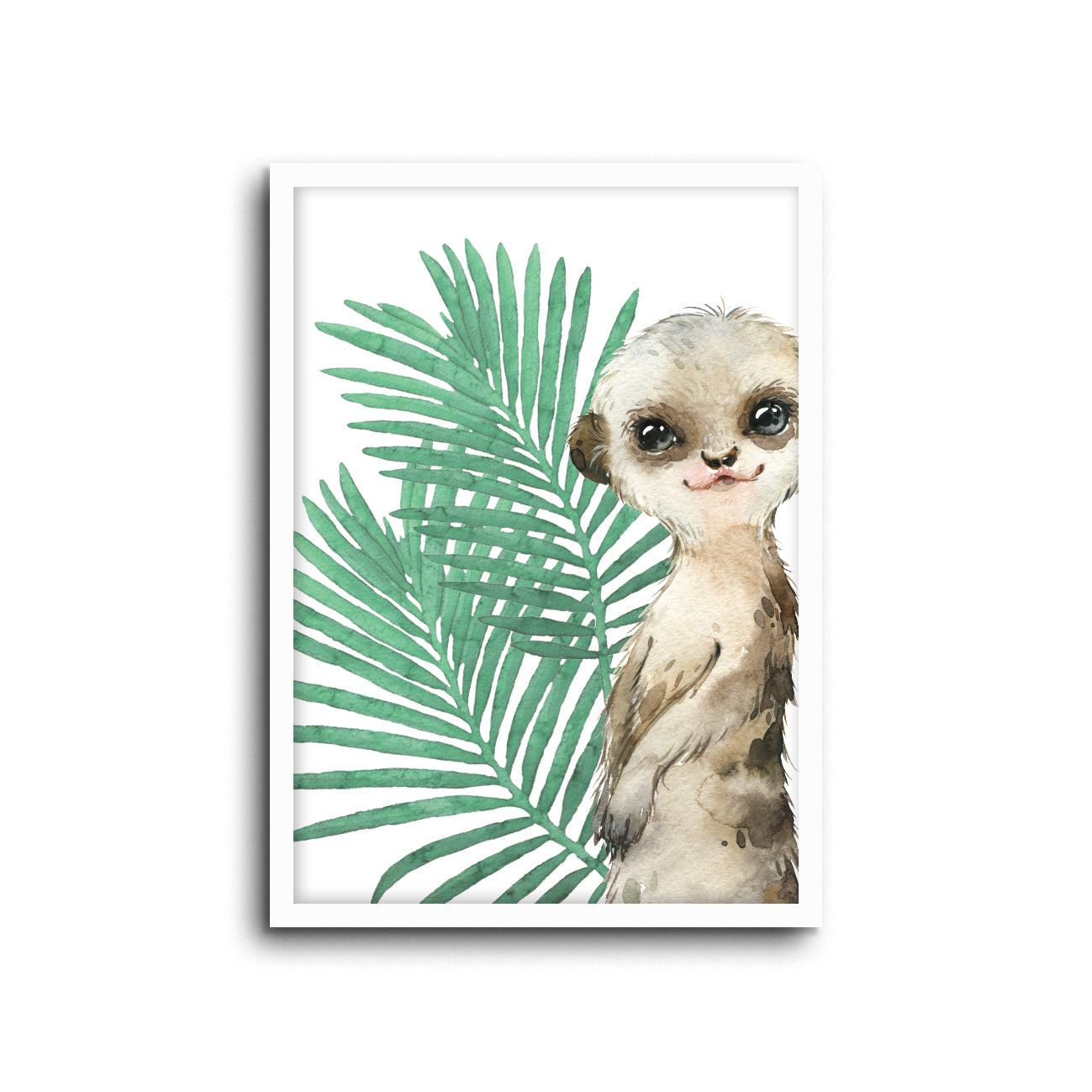 Safari Meerkat Wall Print Baby Kids Room Nursery Art