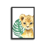 Safari Lion Wall Print Baby Kids Room Nursery Art