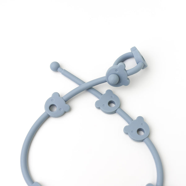 MOD AND TOD Silicone Teddy Strap-It Baby Accessory | Dusty Blue