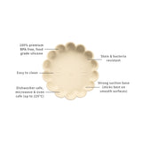 Silicone Suction Lion Plate | Ivory for kids and baby feeding