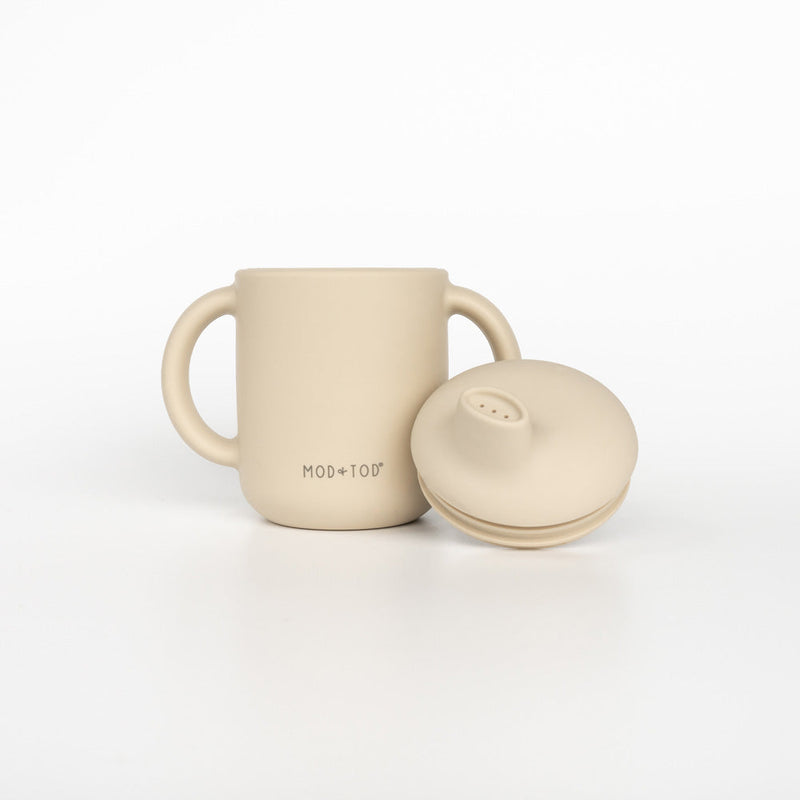 MOD AND TOD Silicone Sippy Cup - Ivory