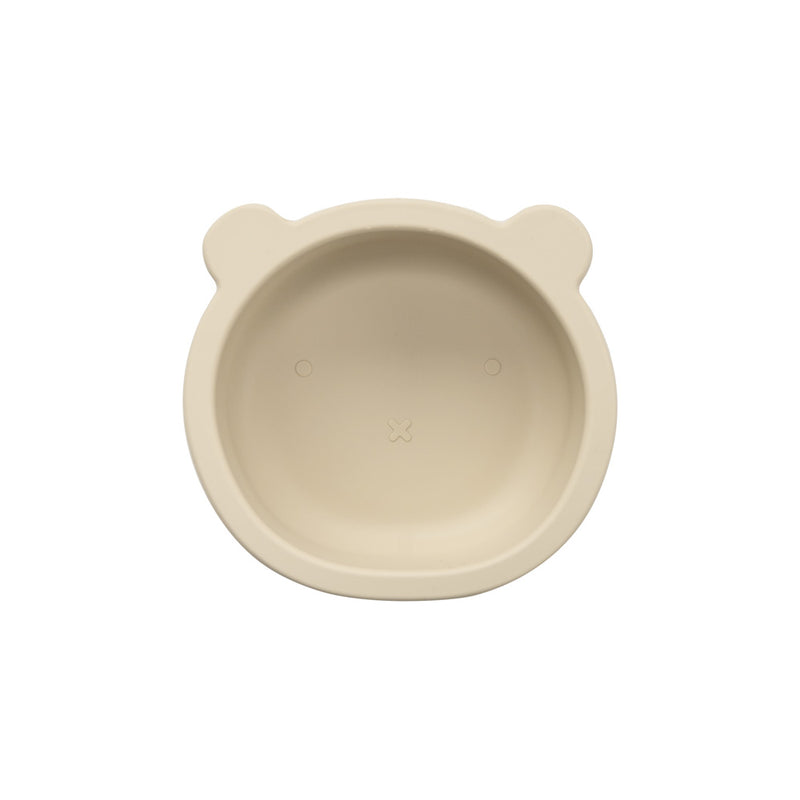 Silicone Suction Bear Bowl | Ivory for baby and kids feeding