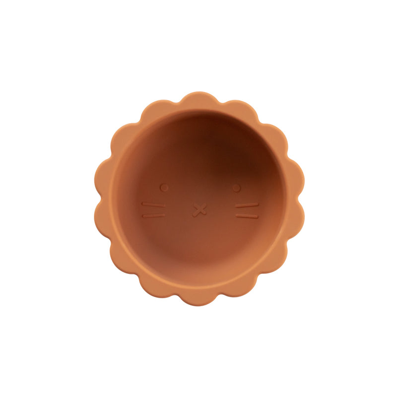 Silicone Suction Lion Bowl | Cinnamon for baby and kids feeding 