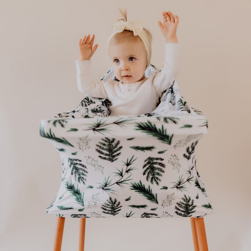5 in 1 Multi Use Cover - Evergreen - Capsule Cover, Highchair Cover, Shopping Trolley Cover, Breastfeeding Cover, Nursing Scarf