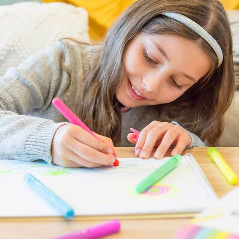 Neon Gel Crayons for toddlers and kids for art, craft, drawing and colouring