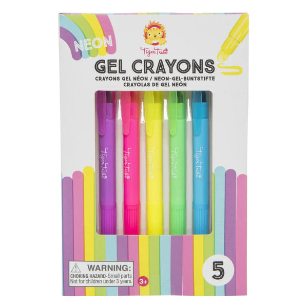 Neon Gel Crayons for toddlers and kids for art, craft, drawing and colouring
