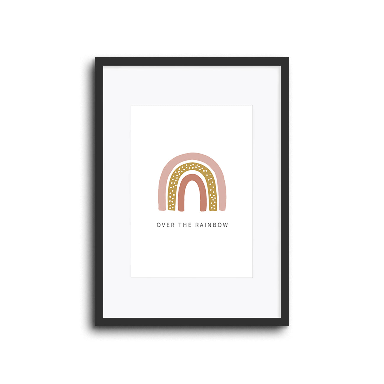 Rainbow wall art print for nursery baby room kids bedroom home decor house lounge and playroom