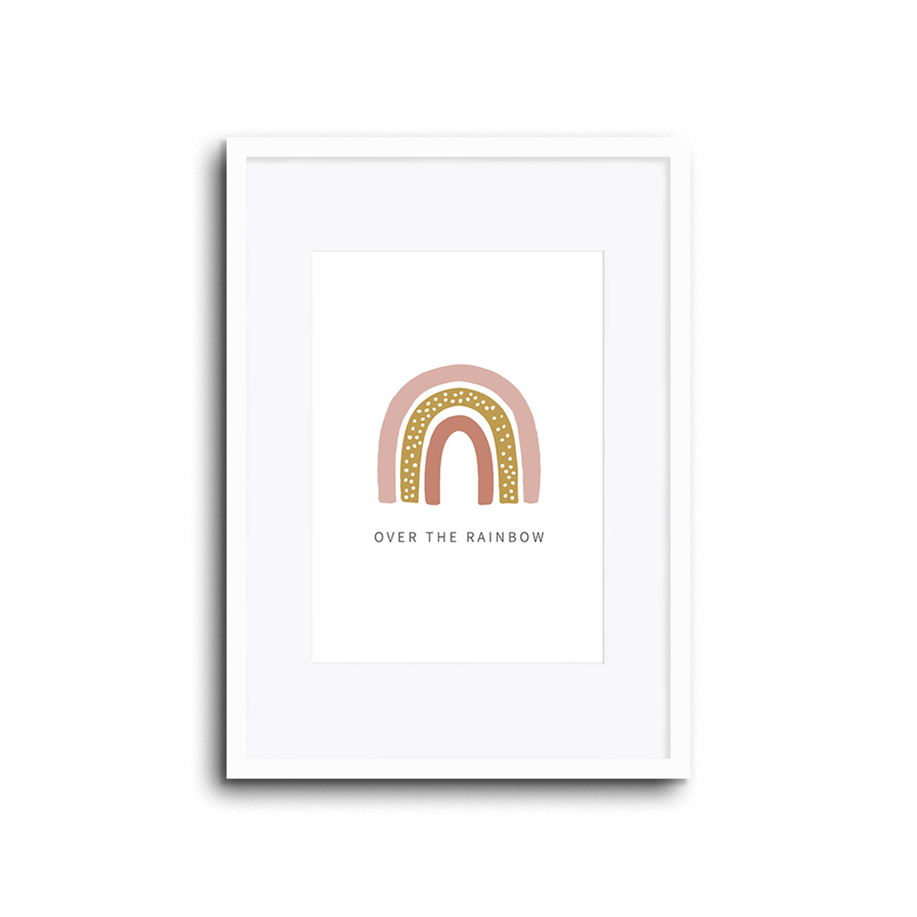 Rainbow wall art print for nursery baby room kids bedroom home decor house lounge and playroom