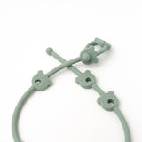 MOD AND TOD Silicone Teddy Strap-It Baby Accessory | Sage