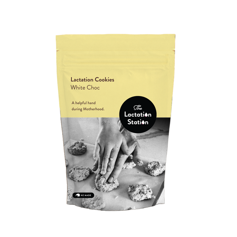 Lactation Cookies | White Choc for Breastfeeding mums to help aid and increase milk production