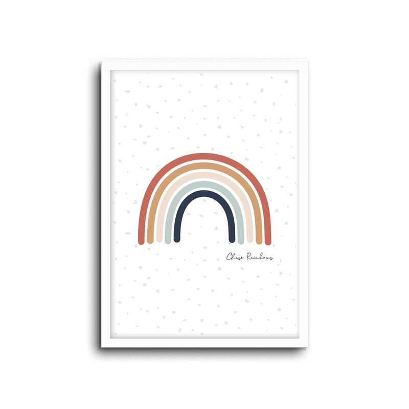 Chase Rainbows wall print art for baby nursery or children's bedroom
