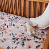 Mod and Tod Organic Cotton Fitted Cot Sheets | Watercolour Blossom